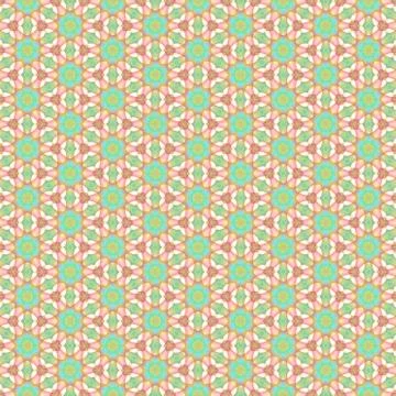 Kaleidoscope seamless background pattern for printing on fabric, paper for sc 스톡 일러스트