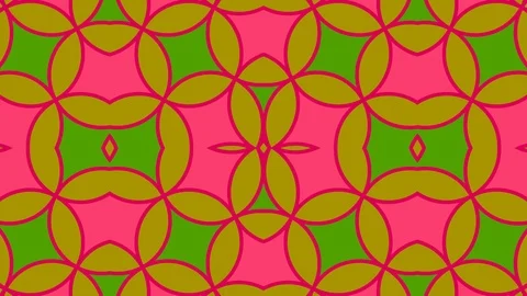 Kaleidoscope seamless loop mandala multicolored motion graphics background Stock Footage 87786022