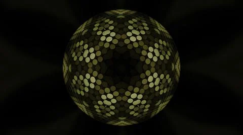 Kaleidoscope seamless loop pattern with multicolored motion graphics background Illustrazione stock