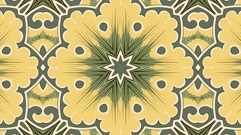 Kaleidoscope seamless loop sequence mandala patterns abstract multicolored mo Stock Footage 85856079
