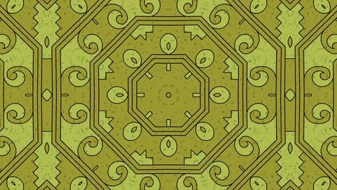 Kaleidoscope seamless loop sequence mandala patterns abstract multicolored mo Stock Footage 85860290