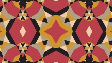 Kaleidoscope seamless loop sequence mandala patterns abstract multicolored mo Stock Footage 85865014