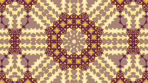Kaleidoscope seamless loop sequence mandala patterns abstract motion graphics Stock Footage 85925108