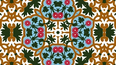 Kaleidoscope seamless loop sequence mandala patterns abstract motion graphics Stock Footage 85935644