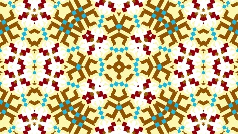 Kaleidoscope seamless loop sequence mandala patterns abstract motion graphics Stock Footage 85936399