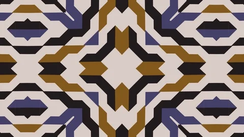 Kaleidoscope seamless loop sequence mandala patterns abstract motion graphics Stock Footage 85937118