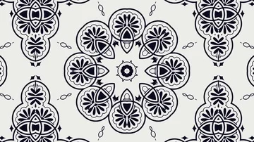 Kaleidoscope seamless loop sequence mandala patterns abstract motion graphics Stock Footage 85945093