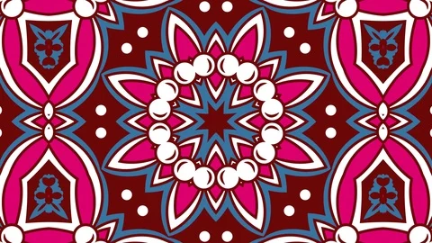 Kaleidoscope seamless loop sequence mandala patterns abstract motion graphics Stock Footage 85951872
