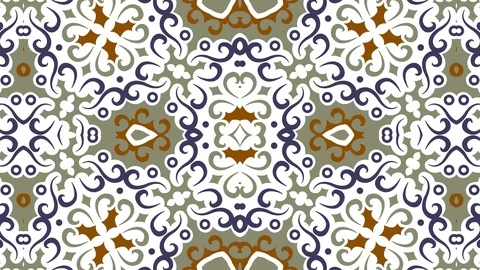 Kaleidoscope seamless loop sequence mandala patterns abstract motion graphics Stock Footage 85954156