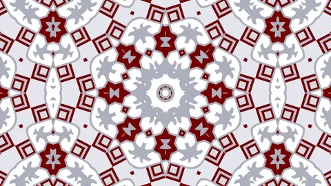 Kaleidoscope seamless loop sequence mandala patterns abstract motion graphics Stock Footage 85955124