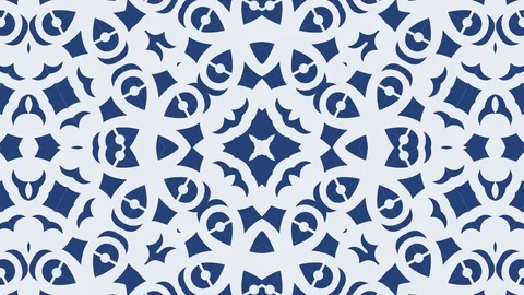 Kaleidoscope seamless loop sequence mandala patterns abstract motion graphics Stock Footage 85956318
