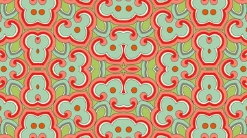 Kaleidoscope seamless loop sequence mandala patterns abstract multicolored mo Stock Footage 85982549
