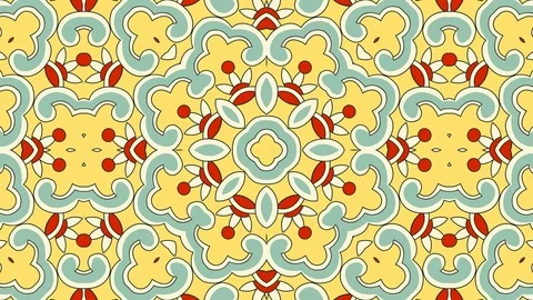 Kaleidoscope seamless loop sequence mandala patterns abstract multicolored mo Stock Footage 85982991