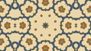 Kaleidoscope seamless loop sequence mandala patterns abstract multicolored mo Stock Footage 85984094