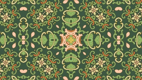 Kaleidoscope seamless loop sequence mandala patterns abstract multicolored mo Stock Footage 85984162