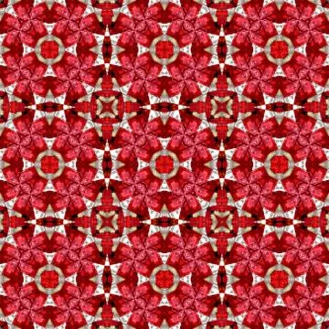 Kaleidoscope seamless patterns abstract background. Magic mandala Stock Illustration