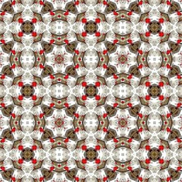 Kaleidoscope seamless patterns abstract background. Magic mandala Illustrazione stock