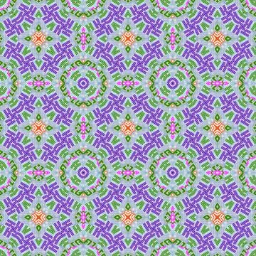 Kaleidoscope seamless patterns abstract multicolored background. Magic mandal Stock Illustration