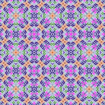 Kaleidoscope seamless patterns abstract multicolored background. Magic mandal Stock Illustration