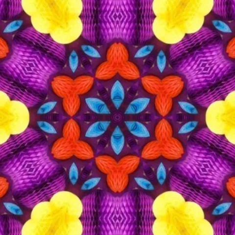 Kaleidoscope Sequence Pattern. Abstract Colorful Motion Graphic Stock Footage 227454633