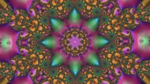 Kaleidoscope sequence pattern,Abstract,multicolored background bright Video stock 128571199