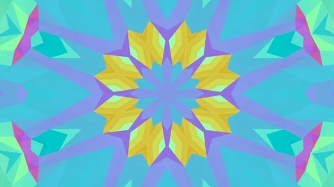 Kaleidoscope sequence patterns. 4k Abstract multicolored motion graphics  Stock Footage 125100879