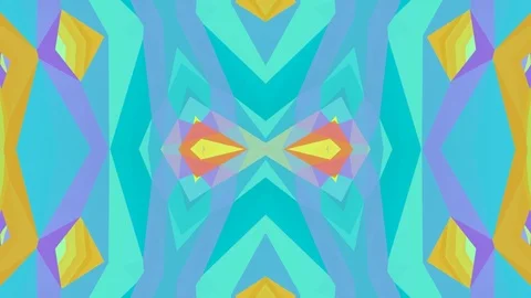 Kaleidoscope sequence patterns. 4k Abstract multicolored motion graphics  Stock Footage 125102191