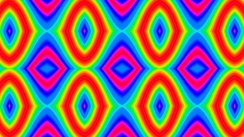 Kaleidoscope sequence patterns. 4k Abstract multicolored motion graphics  Stock Footage 125102843