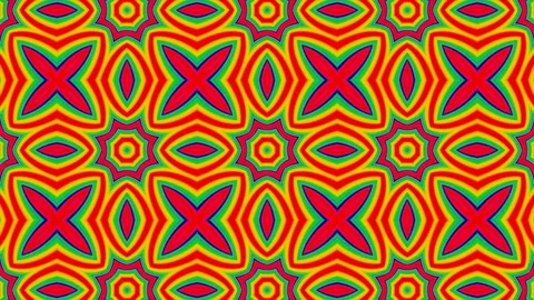 Kaleidoscope sequence patterns. 4k Abstract multicolored motion graphics  Stock Footage 125103478