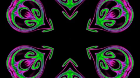 Kaleidoscope sequence patterns. HD Abstract multicolored motion graphics back Video stock 122082527