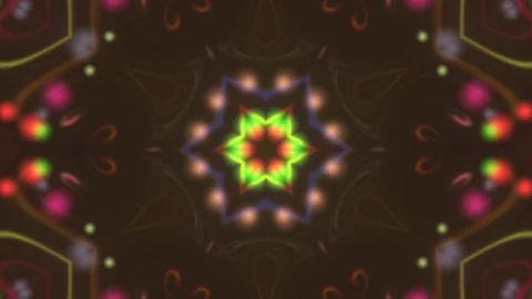 Kaleidoscope sequence patterns. HD Abstract multicolored motion graphics back Stock Footage 124384872