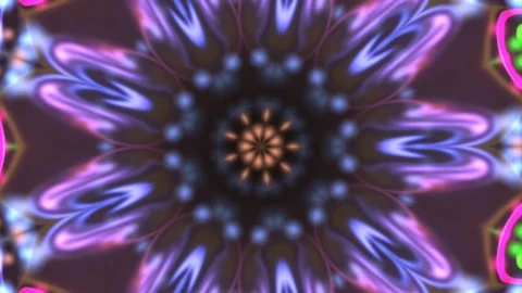 Kaleidoscope sequence patterns. HD Abstract multicolored motion graphics back Stockbeeldmateriaal 124384918
