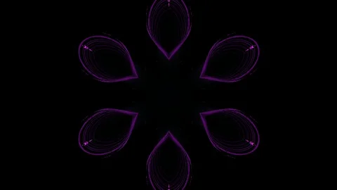 Kaleidoscope sequence patterns. HD Abstract multicolored motion graphics back Video stock 124384930