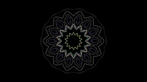 Kaleidoscope sequence patterns. HD Abstract multicolored motion graphics back Stock Footage 124694466