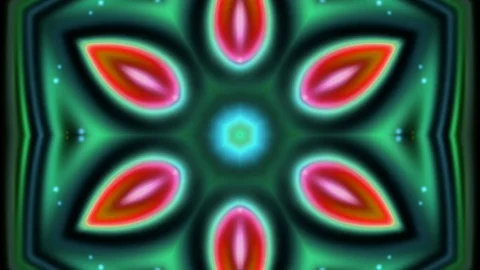 Kaleidoscope sequence patterns. HD Abstract multicolored motion graphics back Stock Footage 124694499
