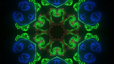 Kaleidoscope sequence patterns. HD Abstract multicolored motion graphics back Stock Footage 124694519