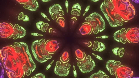 Kaleidoscope sequence patterns. HD Abstract multicolored motion graphics back Stock Footage 124875996