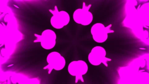 Kaleidoscope sequence patterns. HD Abstract multicolored motion graphics back Stock Footage 124876015