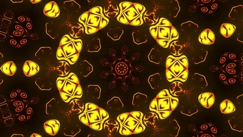 Kaleidoscope sequence patterns. HD Abstract multicolored motion graphics back Stock Footage 124992766