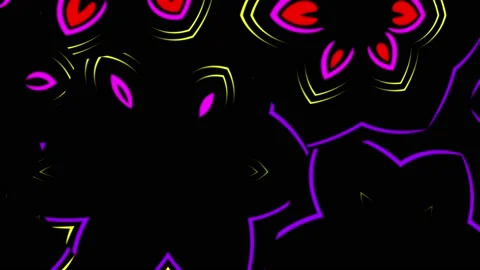 Kaleidoscope sequence templates. 4k abstract motion graphics. Stock Footage 137294094