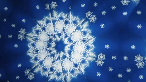 Kaleidoscope of Snow Video stock 327415971