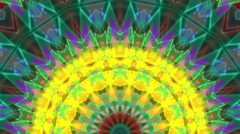 Kaleidoscope stage flow Stock Footage 64868560