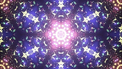 Kaleidoscope stage visual loop for concert, night club, music video, events 動画素材 79381510
