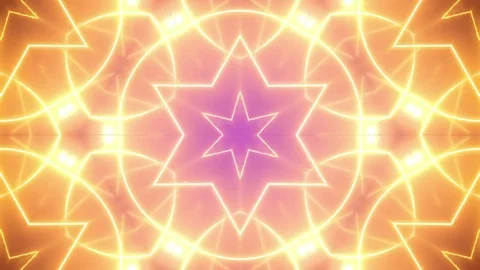 Kaleidoscope stage visual loop for concert, night club, music video, events Stock Footage 79386652