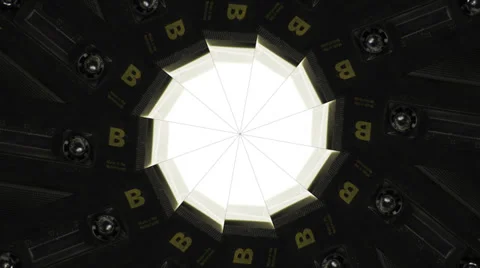 Kaleidoscope tape pattern Stock Footage 29110747