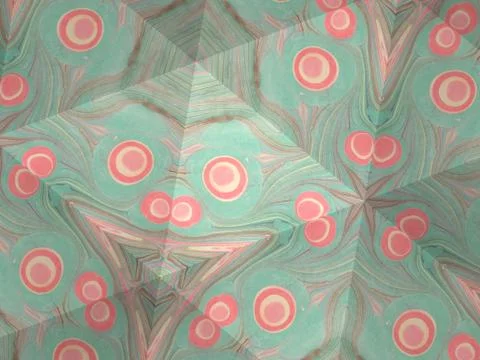 Kaleidoscope texture of ebru pattern. Mosaic colorful marble background Illustrazione stock