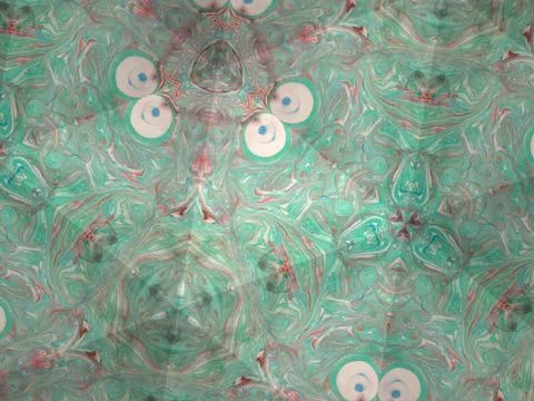 Kaleidoscope texture of ebru pattern. Mosaic colorful marble background Illustrazione stock