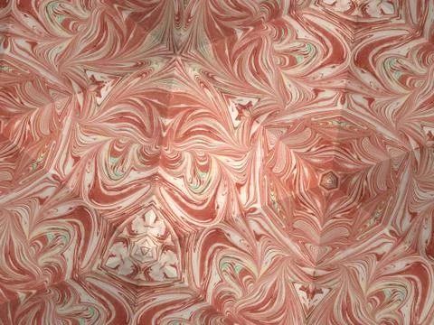 Kaleidoscope texture of ebru pattern. Mosaic colorful marble background Illustrazione stock