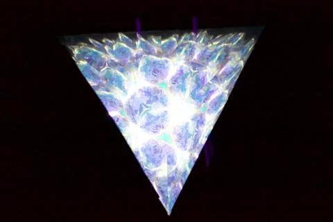 Kaleidoscope Triangle Gem Stock Photos