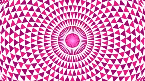Kaleidoscope triangle pattern in motion Video stock 170669618